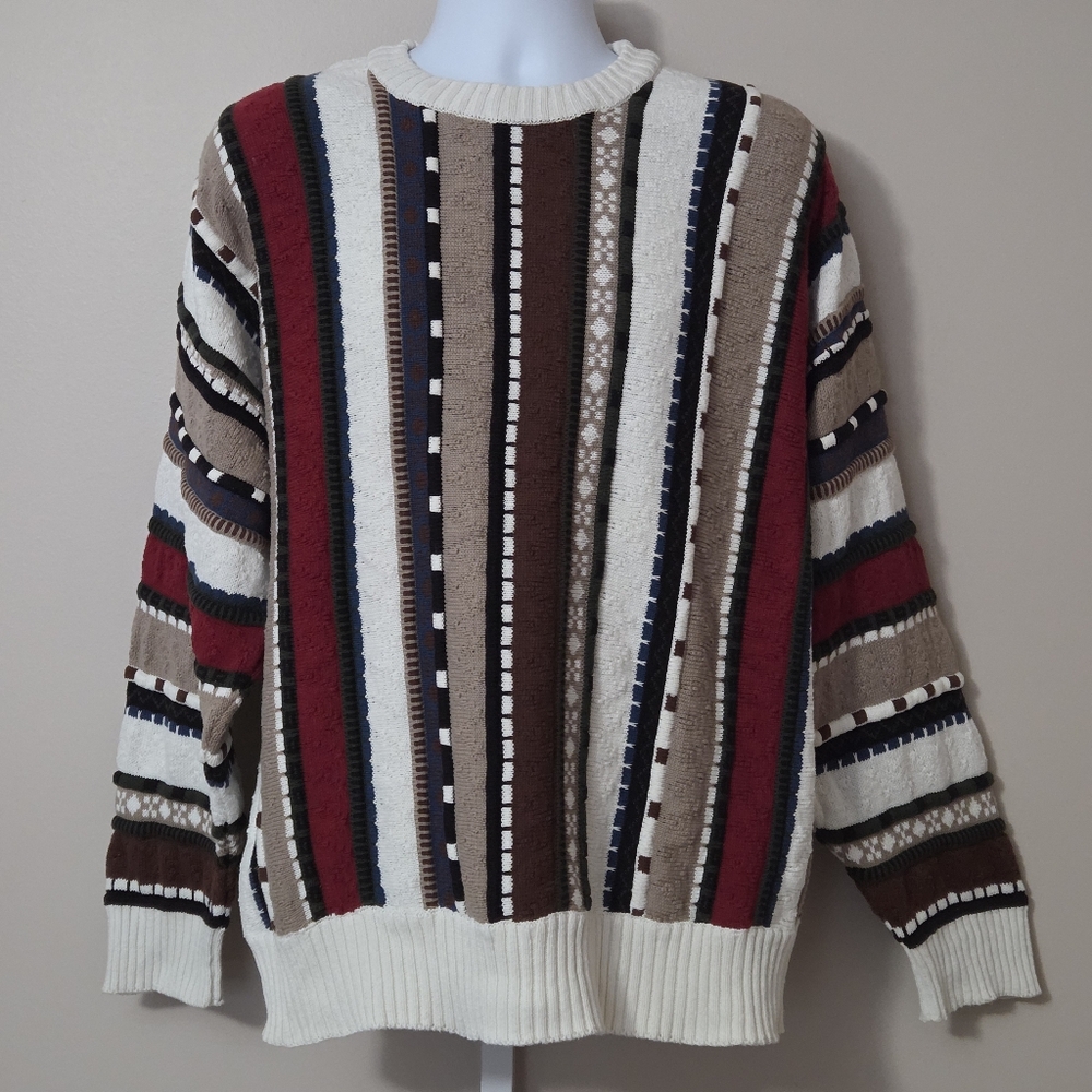 Linksport by Austad’s 100% Cotton Knit Pullover Sweater Men's Size XL